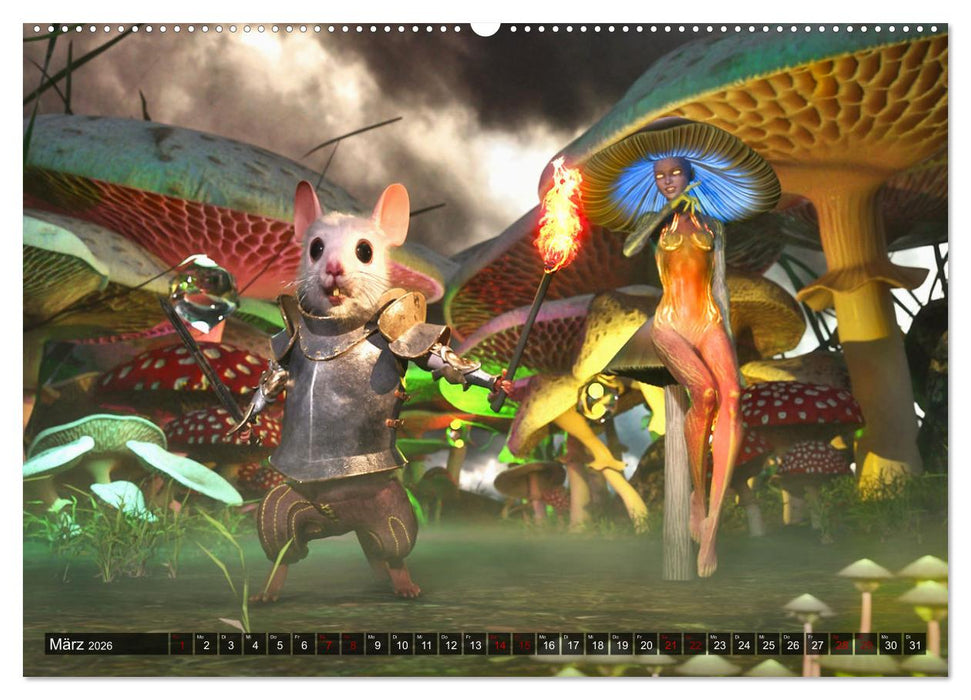 Ritter Mauseherz (CALVENDO Premium Wandkalender 2026)