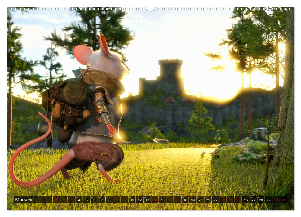 Ritter Mauseherz (CALVENDO Premium Wandkalender 2026)