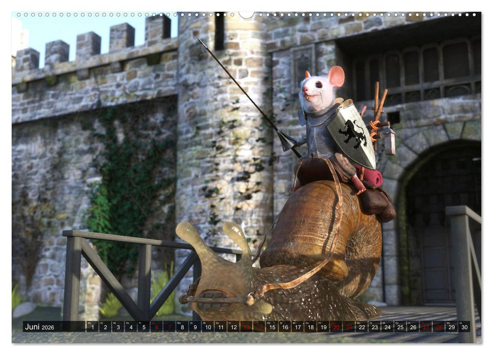 Ritter Mauseherz (CALVENDO Premium Wandkalender 2026)