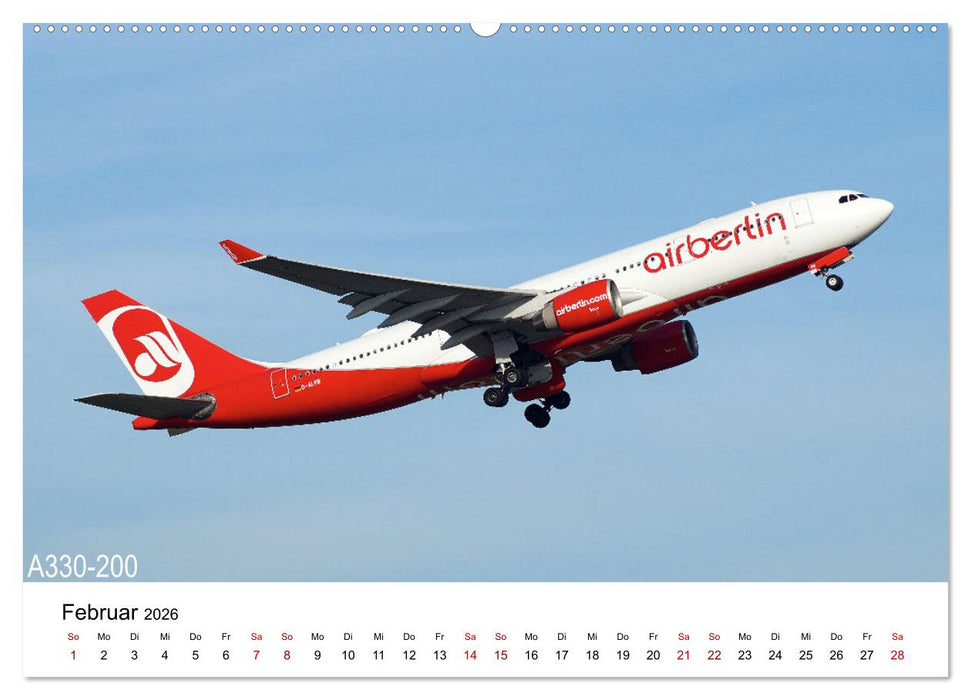 Flugzeuge von Airbus (CALVENDO Wandkalender 2026)
