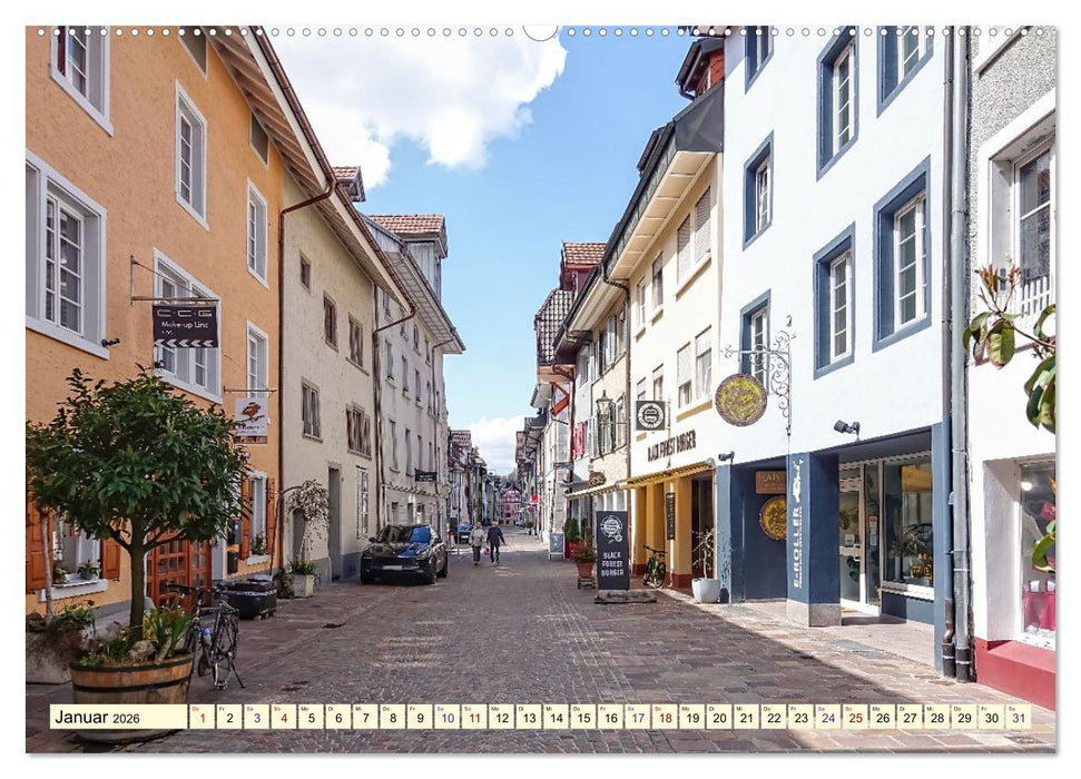 Waldshut - liebenswertes Städtle am Hochrhein (CALVENDO Premium Wandkalender 2026)