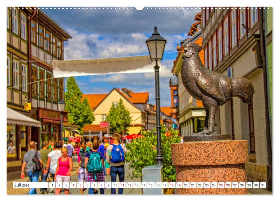 Sommer in Wernigerode – Der bunten Stadt am Harz (CALVENDO Premium Wandkalender 2026)