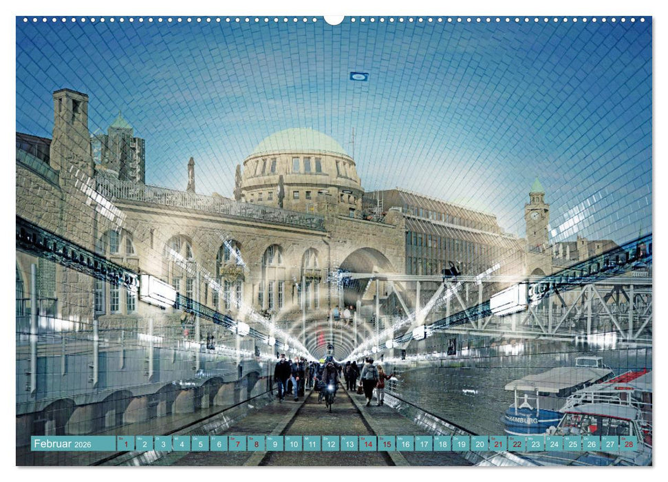 Hamburg mal 2 (CALVENDO Wandkalender 2026)