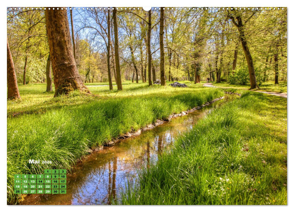 Park Schönbusch Aschaffenburg (CALVENDO Wandkalender 2026)
