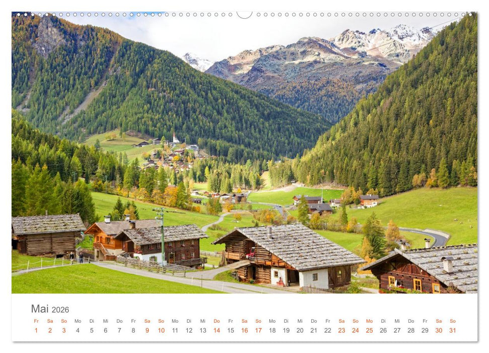 Goldener Herbst in Südtirol (CALVENDO Premium Wandkalender 2026)