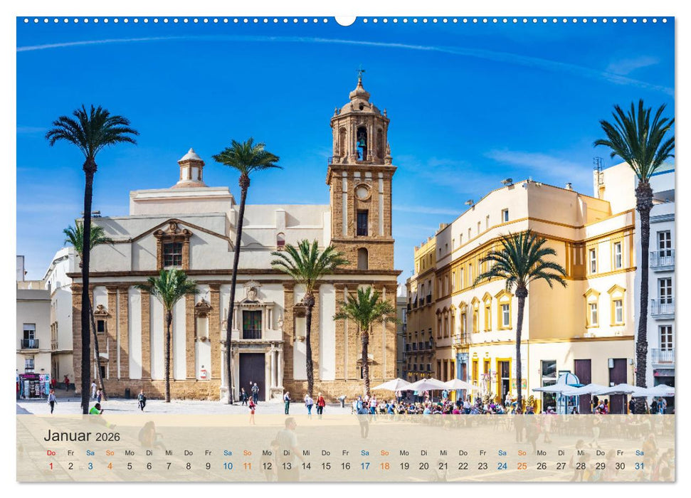 Cádiz - die Stadt des Lichts (CALVENDO Premium Wandkalender 2026)