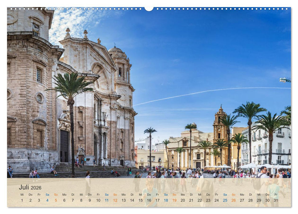 Cádiz - die Stadt des Lichts (CALVENDO Premium Wandkalender 2026)