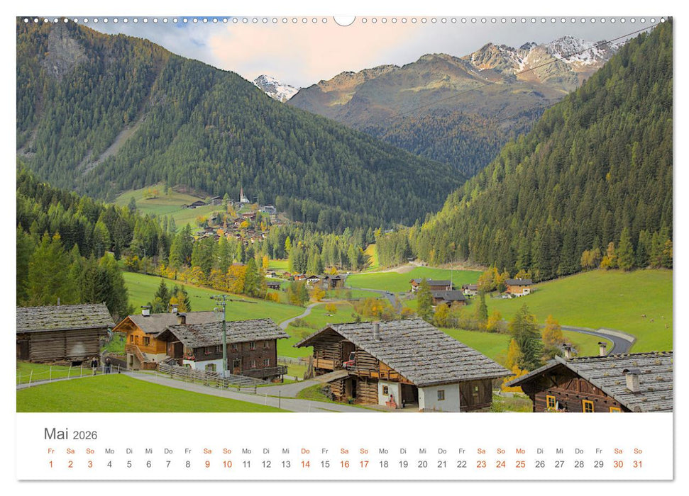 Goldener Herbst in Südtirol (CALVENDO Wandkalender 2026)
