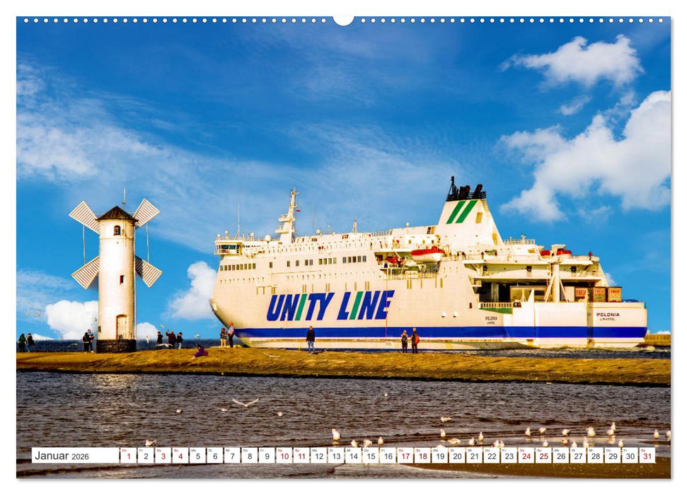 Vier Kaiserbäder – zwei Nationen – Impressionen von der Ostseeinsel Usedom (CALVENDO Premium Wandkalender 2026)