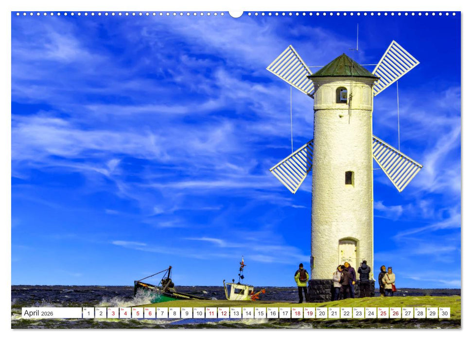 Vier Kaiserbäder – zwei Nationen – Impressionen von der Ostseeinsel Usedom (CALVENDO Premium Wandkalender 2026)