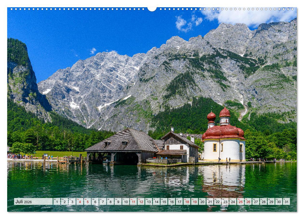 Bayerische Seenlandschaften - Natur im Einklang mit Freizeit und Kultur (CALVENDO Premium Wandkalender 2026)