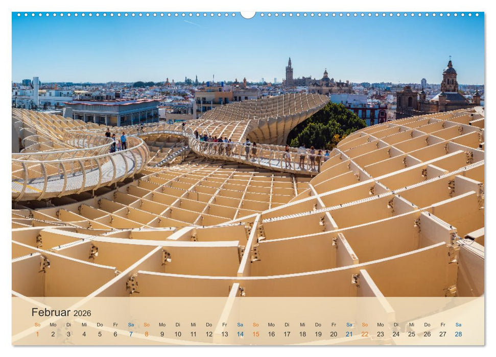 Sevilla - die andalusische Hauptstadt (CALVENDO Wandkalender 2026)