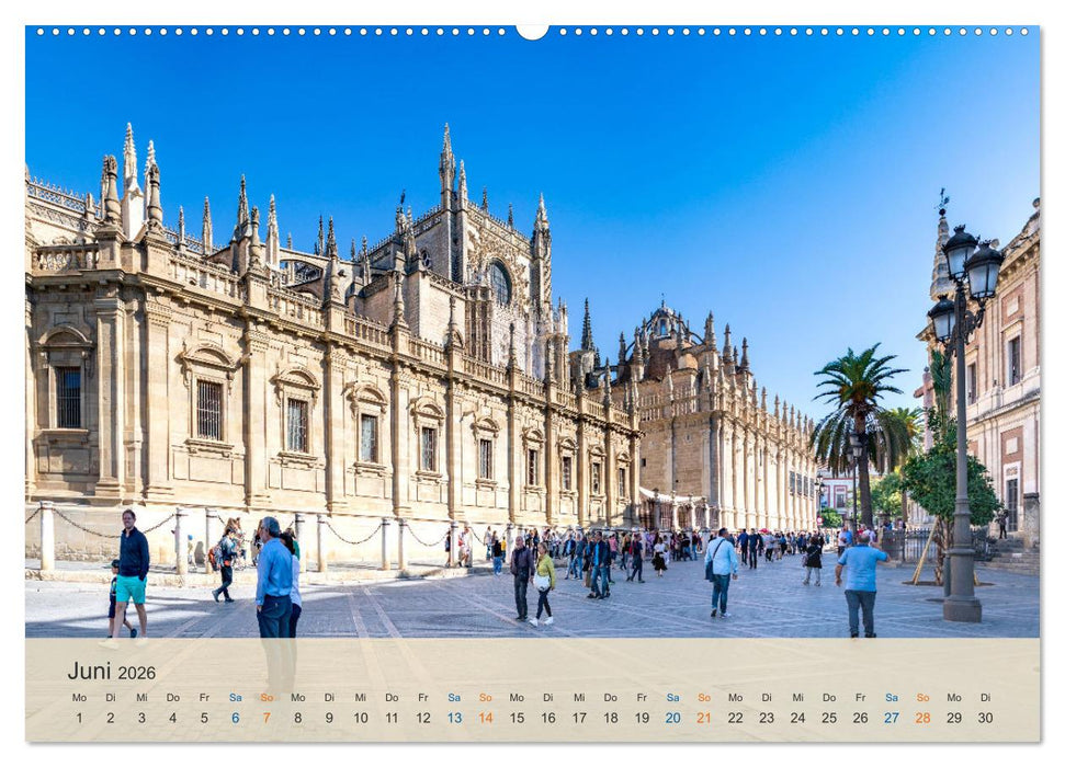 Sevilla - die andalusische Hauptstadt (CALVENDO Wandkalender 2026)