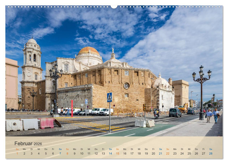 Cádiz - die Stadt des Lichts (CALVENDO Wandkalender 2026)