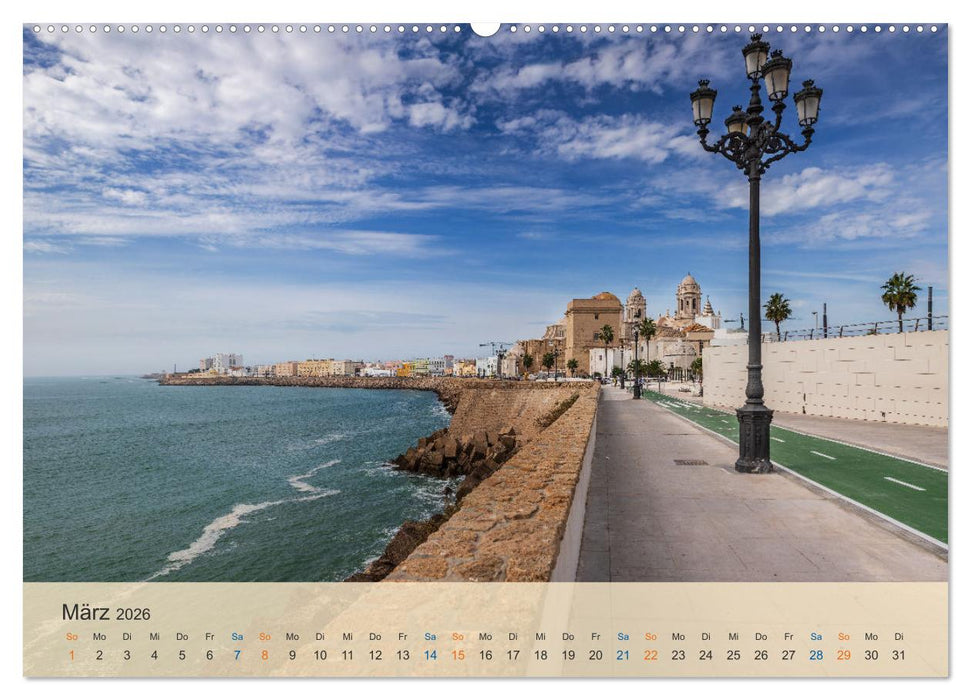 Cádiz - die Stadt des Lichts (CALVENDO Wandkalender 2026)