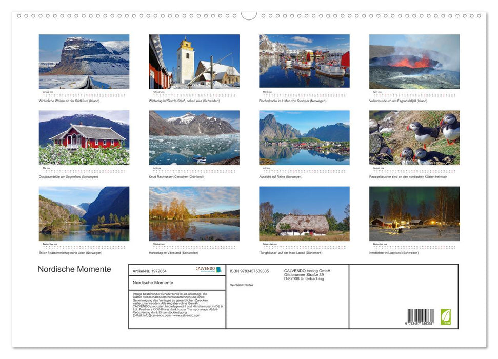 Nordische Momente (CALVENDO Wandkalender 2026)