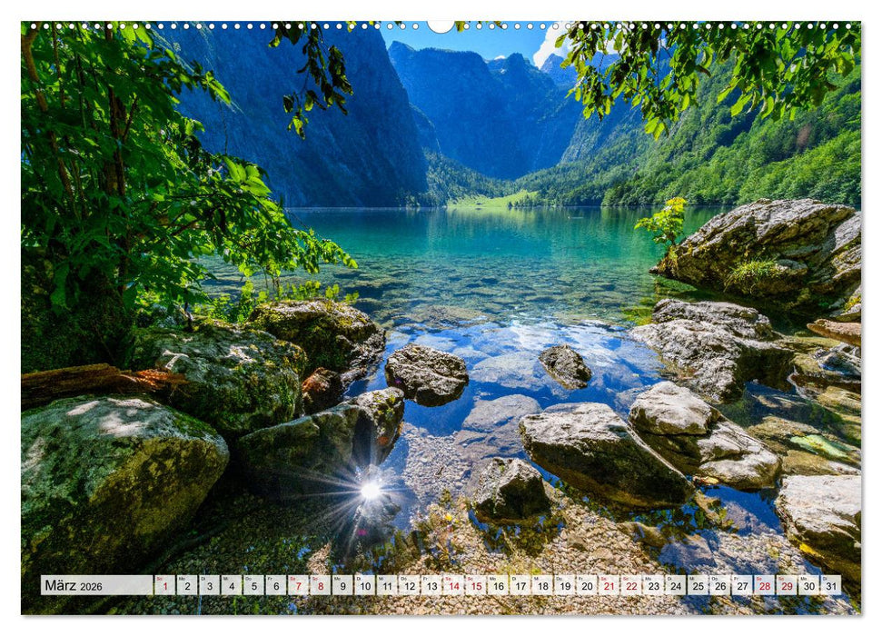Bayerische Seenlandschaften - Natur im Einklang mit Freizeit und Kultur (CALVENDO Wandkalender 2026)