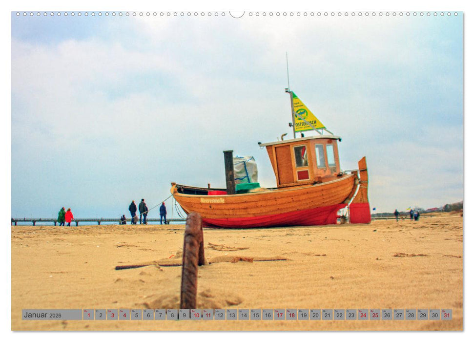 Das Kaiserbad Ahlbeck – Augenblicke eines Apriltages von der Ostseeinsel Usedom (CALVENDO Wandkalender 2026)