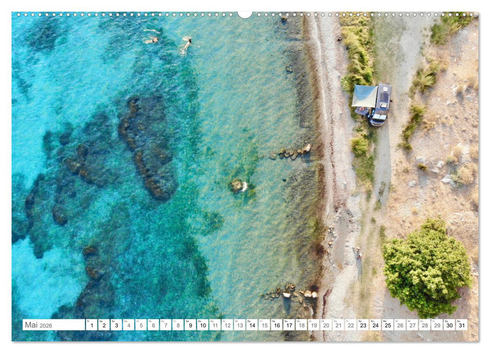 Mit dem Campervan über den Balkan (CALVENDO Wandkalender 2026)