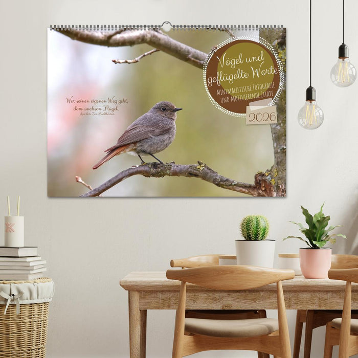 Vögel und geflügelte Worte (CALVENDO Wandkalender 2026)