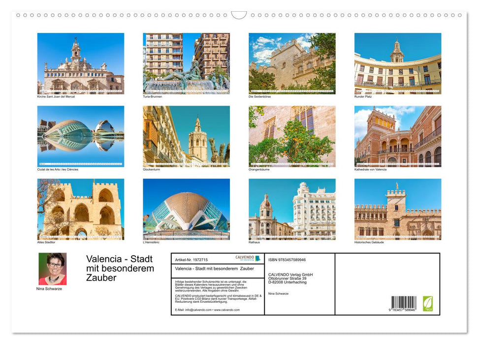 Valencia - Stadt mit besonderem Zauber (CALVENDO Wandkalender 2026)