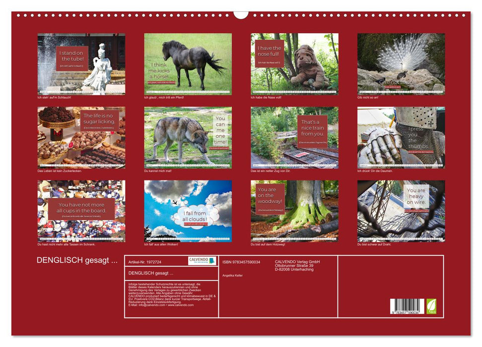 DENGLISCH gesagt ... (CALVENDO Wandkalender 2026)