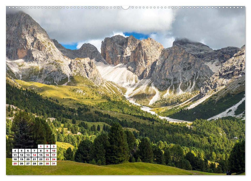 Berggipfel der Dolomiten (CALVENDO Wandkalender 2026)