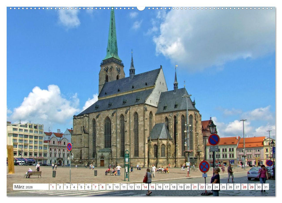 Visit Pilsen & Klatovy - Zwei böhmische Städte - Ein perfekter Urlaubstag (CALVENDO Wandkalender 2026)
