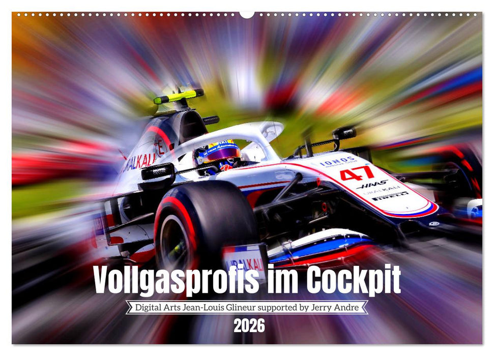 Vollgasprofis im Cockpit (CALVENDO Wandkalender 2026)