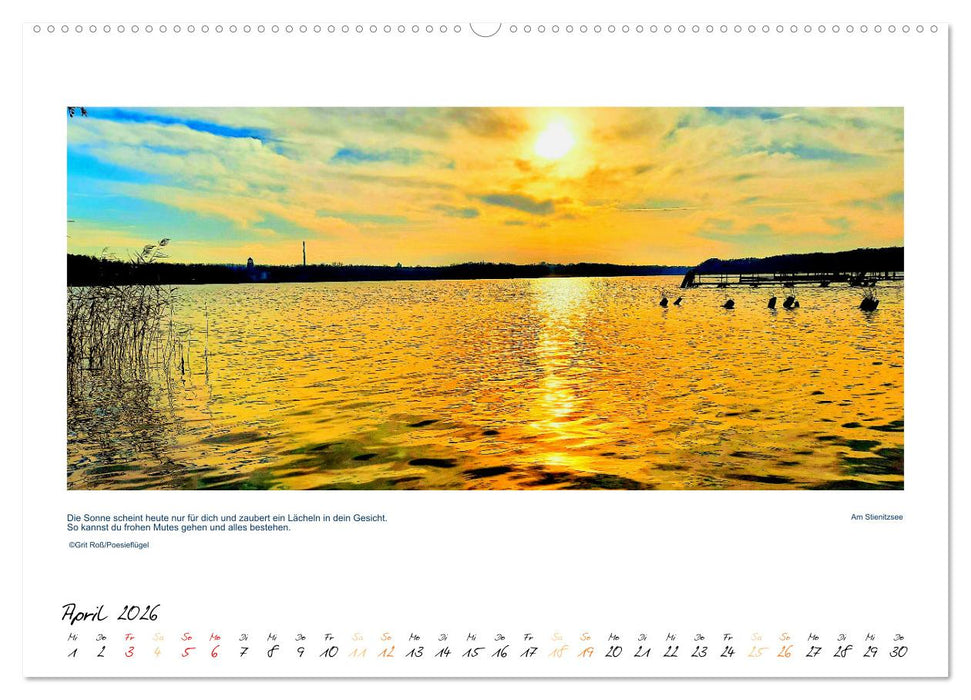 Poesieflügels Abendspaziergang (CALVENDO Premium Wandkalender 2026)