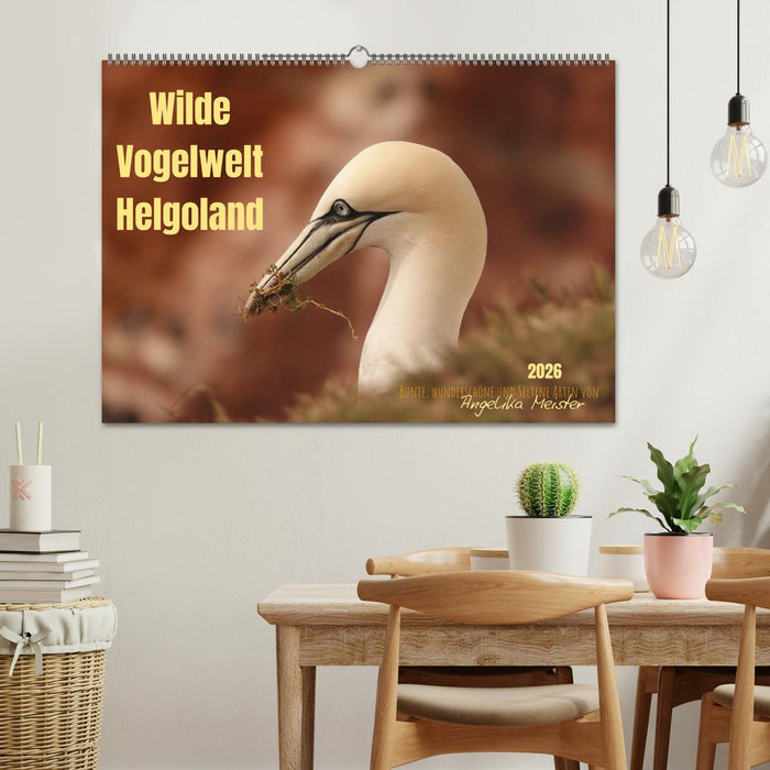 Wilde Vogelwelt Helgoland (CALVENDO Wandkalender 2026)