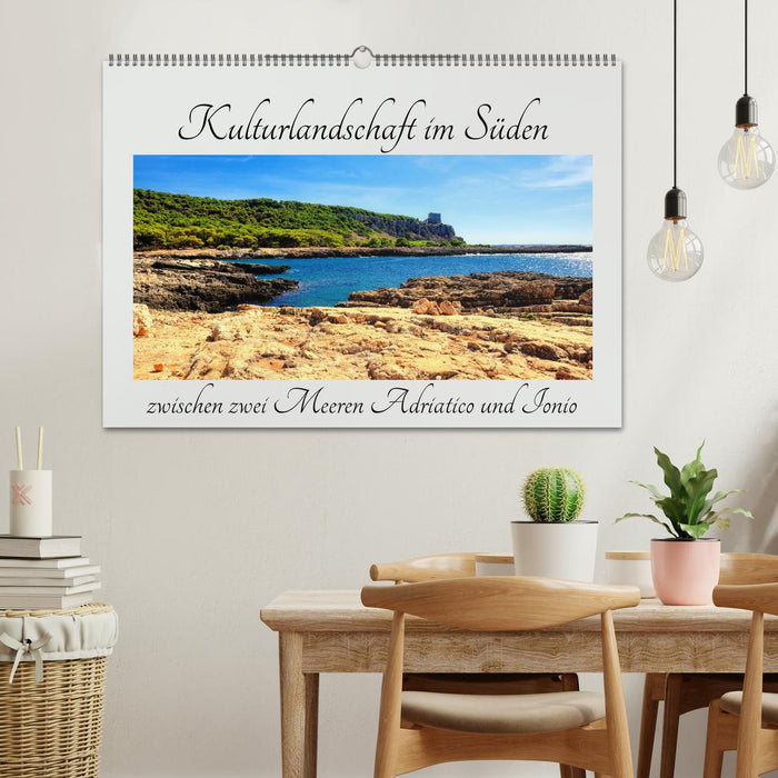 Kulturlandschaft im Süden zwischen zwei Meeren Adriatico und Ionio (CALVENDO Wandkalender 2026)
