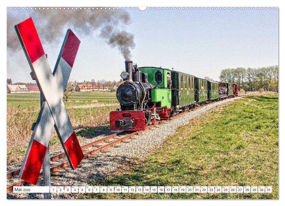De Lütt Kaffeebrenner – Impressionen einer Mecklenburger Kleinbahn (CALVENDO Wandkalender 2026)