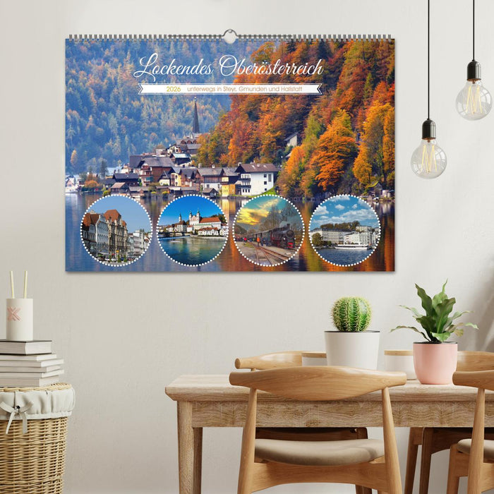 Lockendes Oberösterreich (CALVENDO Wandkalender 2026)