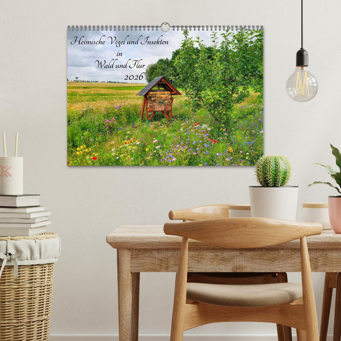 Heimische Vögel und Insekten in Wald und Flur (CALVENDO Wandkalender 2026)