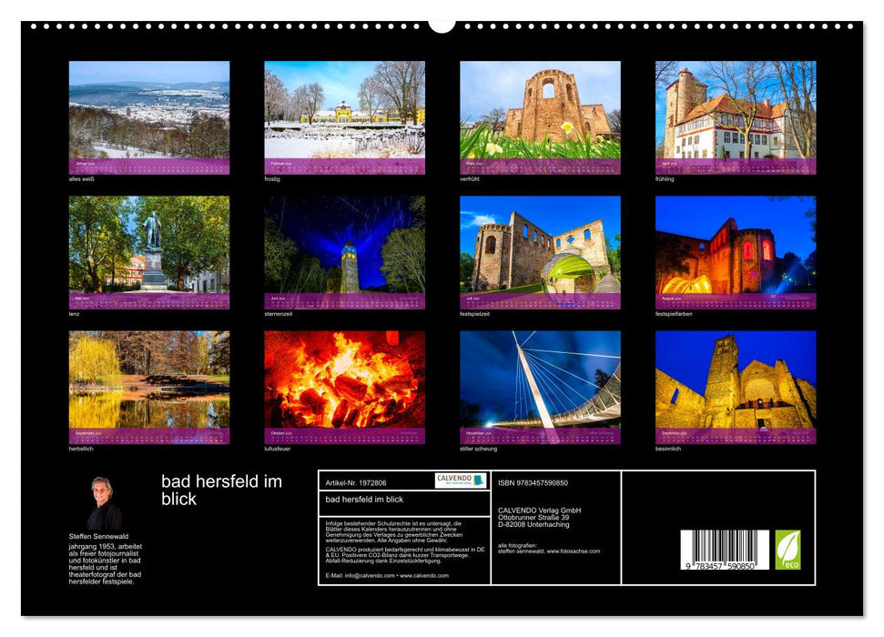 bad hersfeld im blick (CALVENDO Premium Wandkalender 2026)