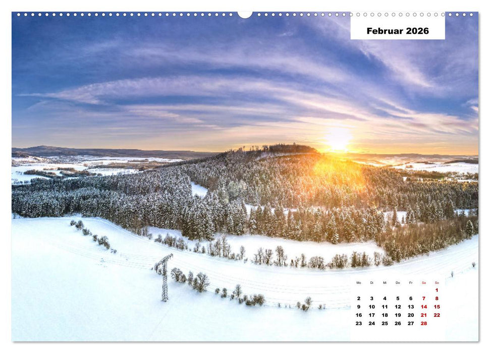 Unser Erzgebirge von oben (CALVENDO Wandkalender 2026)