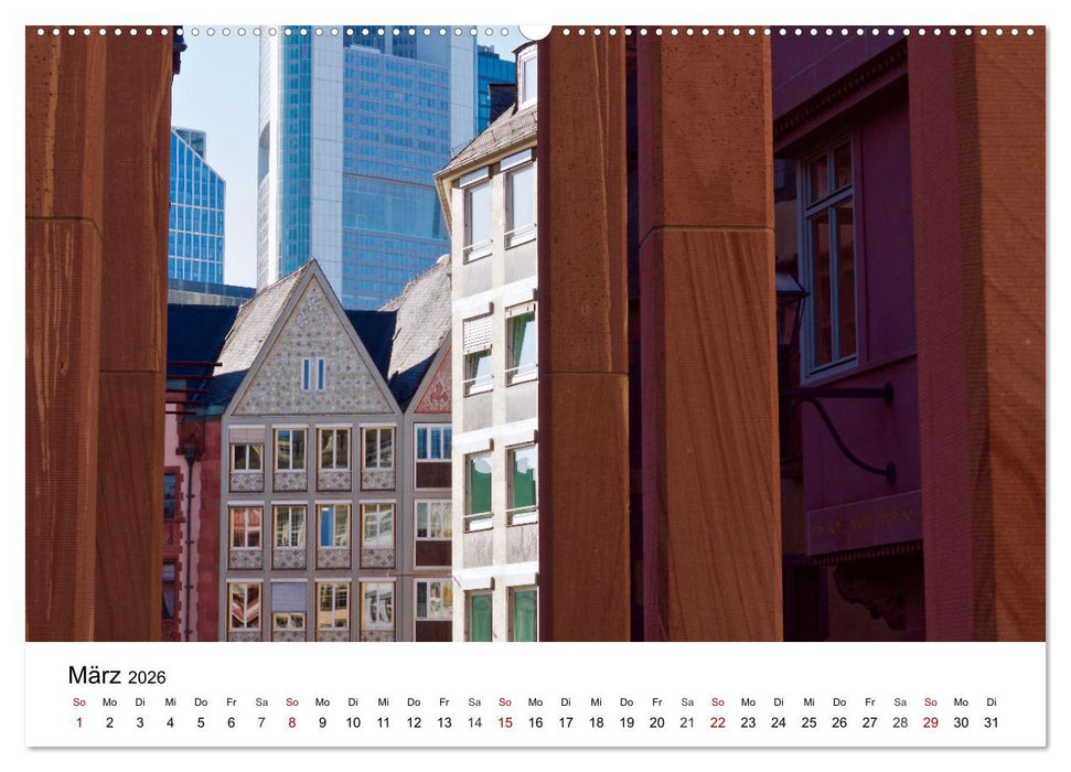 Frankfurt am Main - Fassaden (CALVENDO Wandkalender 2026)
