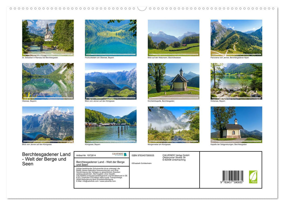 Berchtesgadener Land - Welt der Berge und Seen (CALVENDO Premium Wandkalender 2026)