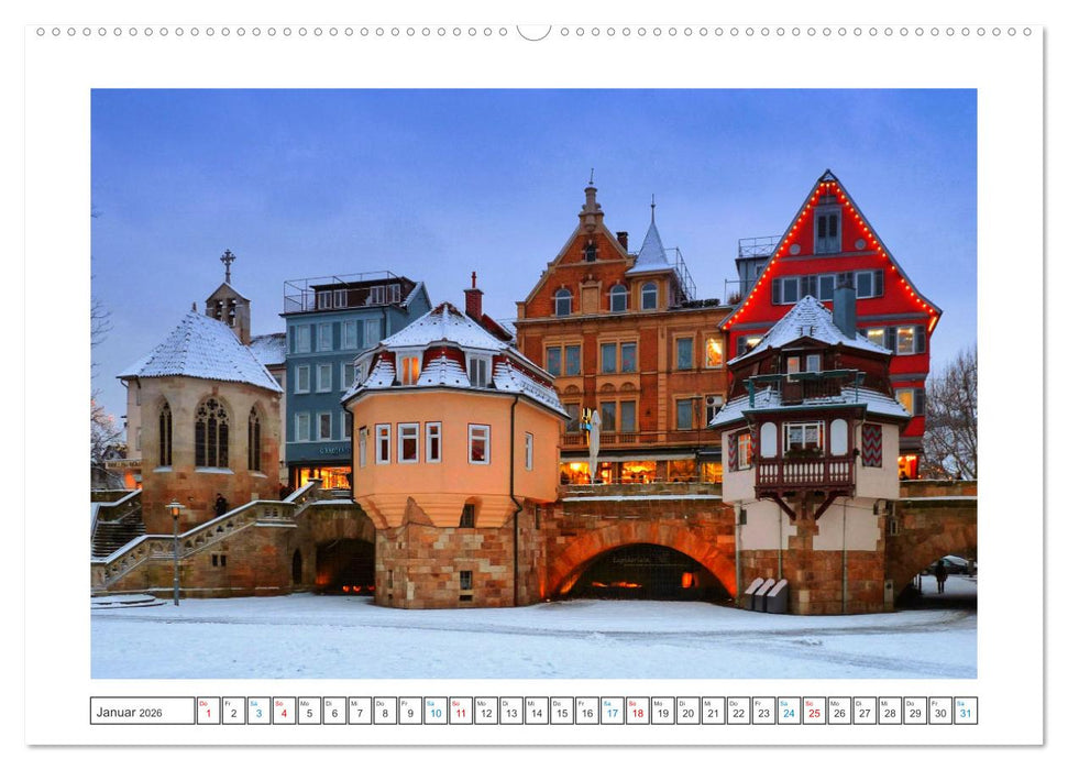 Stimmungsvolles Esslingen (CALVENDO Wandkalender 2026)