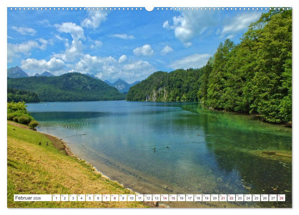 Wanderlust im Schwangau - Impressionen einer grandiosen bayerischen Landschaft (CALVENDO Wandkalender 2026)