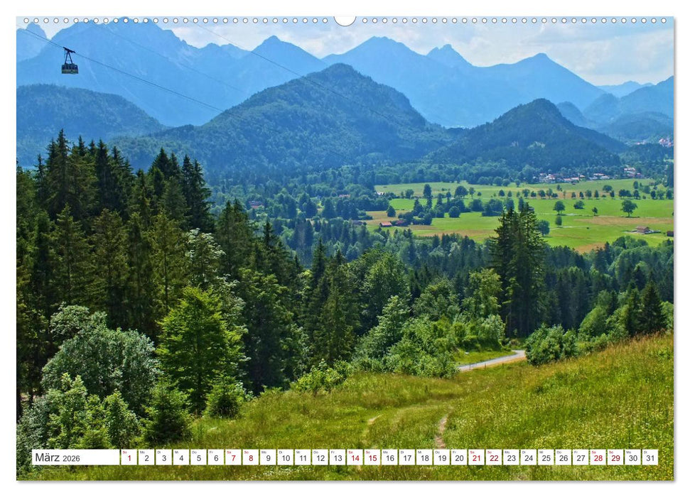 Wanderlust im Schwangau - Impressionen einer grandiosen bayerischen Landschaft (CALVENDO Wandkalender 2026)