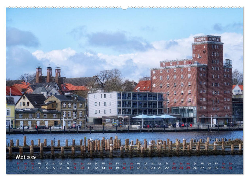 Maritimes Kappeln - Rund um den Hafen (CALVENDO Premium Wandkalender 2026)