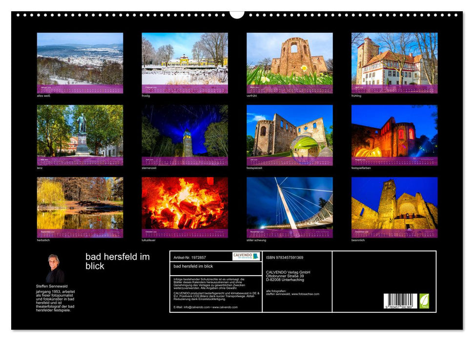 bad hersfeld im blick (CALVENDO Wandkalender 2026)