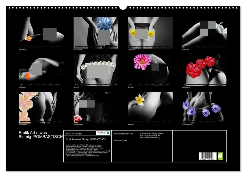 Erotik Art etwas Blumig POMBASTISCH (CALVENDO Wandkalender 2026)