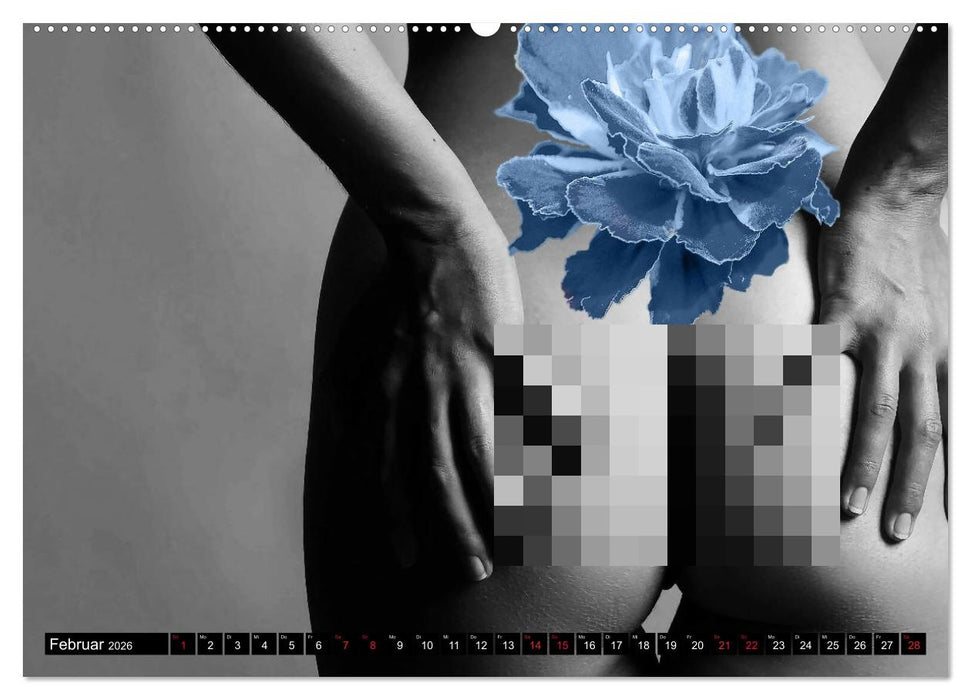Erotik Art etwas Blumig POMBASTISCH (CALVENDO Wandkalender 2026)