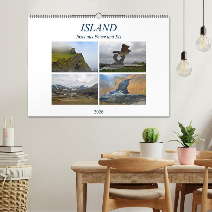 ISLAND, Insel aus Feuer und Eis (CALVENDO Wandkalender 2026)