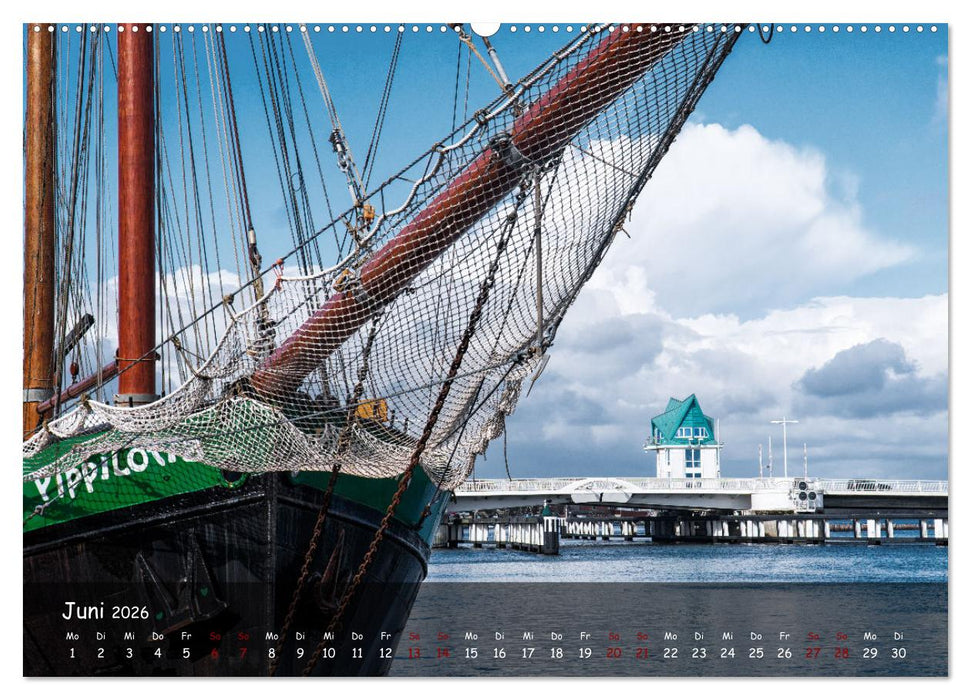 Maritimes Kappeln - Rund um den Hafen (CALVENDO Wandkalender 2026)
