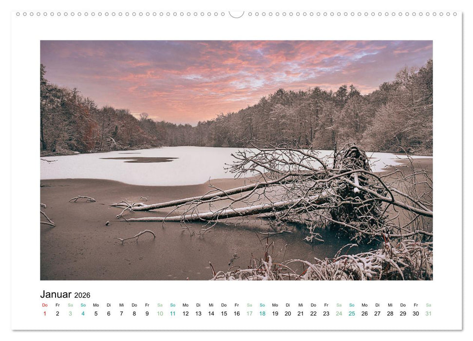 Seenlandschaften Landkreis Teltow-Fläming (CALVENDO Wandkalender 2026)