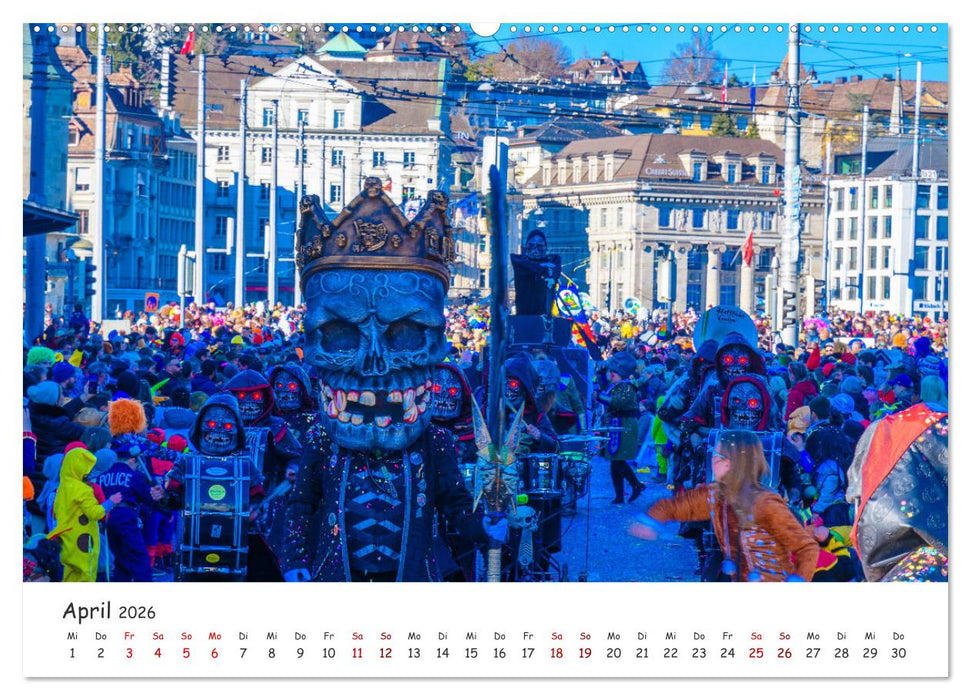 Lozärner Fasnacht (CALVENDO Premium Wandkalender 2026)